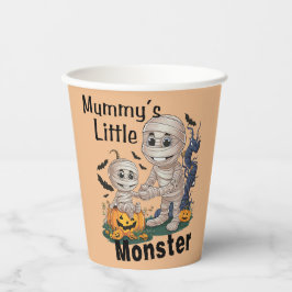 Niedliches Mummy's Little Monster Funny Halloween  Pappbecher