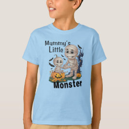 Niedliches Mummy's Little Monster Funny Halloween  T-Shirt