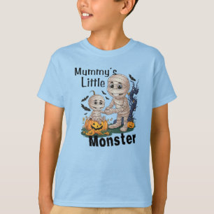 Niedliches Mummy's Little Monster Funny Halloween  T-Shirt