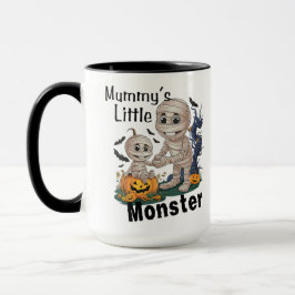 Niedliches Mummy's Little Monster Funny Halloween  Tasse