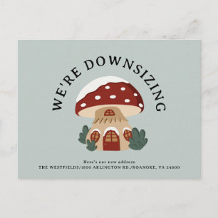 Niedliches Mushroom House - Neue Zuhause-Fun-Beweg Ankündigungspostkarte