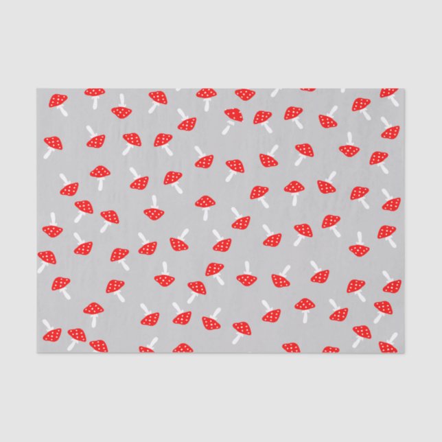 Niedliches Mushroom-Papierpapier Seidenpapier (Vorderseite)