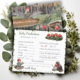 Niedliches Mushroom Woodland Babydusche Vorhersage