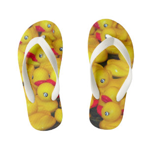 Niedliches Muster aus gelbem Gummi Kinderbadesandalen