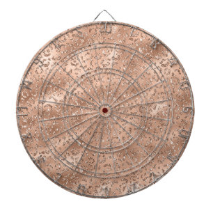 Niedliches Muster aus Leopardenblätter Dartscheibe