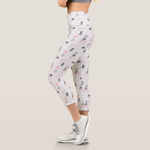 Niedliches Muster Capri Leggings