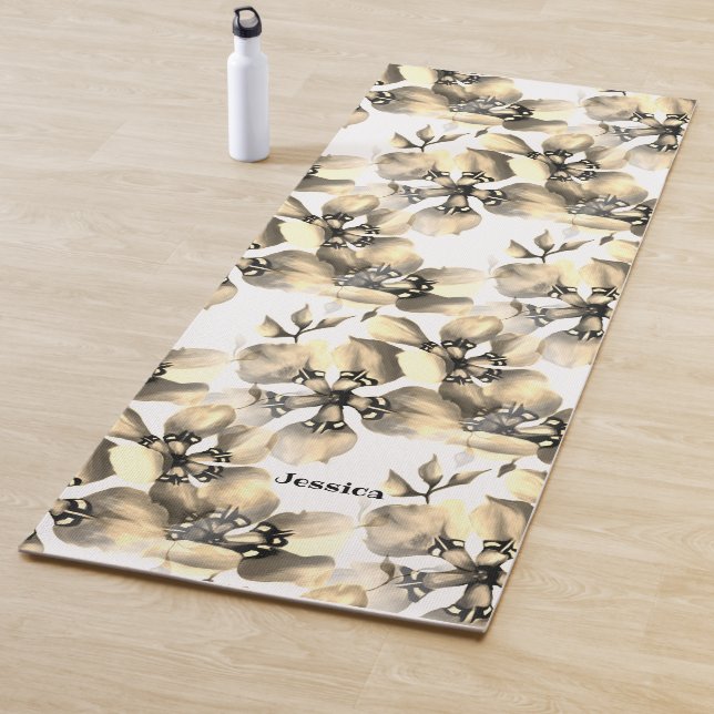 Niedliches Muster der exotischen Jungtierfauna Yogamatte (Beispiel)