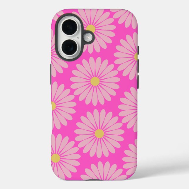 Niedliches Muster der skandinavischen Blume Retro  Case-Mate iPhone Hülle (Rückseite)