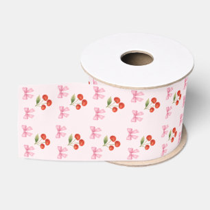 Niedliches Muster der Wasserfarbe Bow Coquette Ripsband
