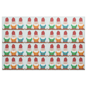Niedliches Muster des Gnome-drei Stoff