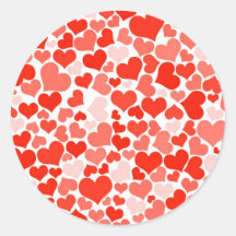 Niedliches Muster des modernen Roten Herzens