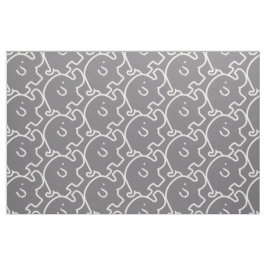 Niedliches Muster für graue Elefanten Stoff