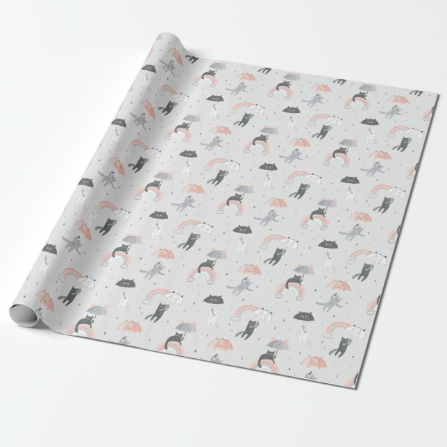 Niedliches Muster Geschenkpapier (Ungerollt)