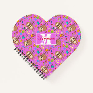 Niedliches Muster Ihr Name Heft hinzufügen Notizbuch