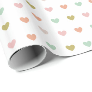 Niedliches Muster in weichem Pastellton Geschenkpapier