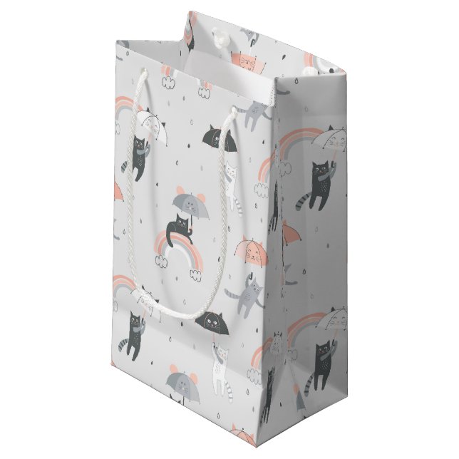 Niedliches Muster Kleine Geschenktüte (Vorderseite Schrägansicht)