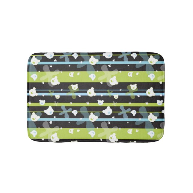Niedliches Muster mit wenigen Bären Badematte (Vorderseite)