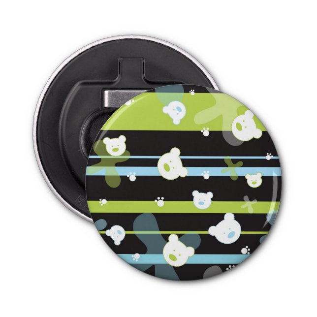 Niedliches Muster mit wenigen Bären Flaschenöffner (Vorderseite)