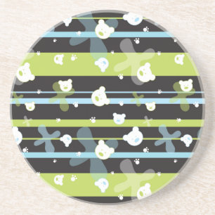 Niedliches Muster mit wenigen Bären Getränkeuntersetzer