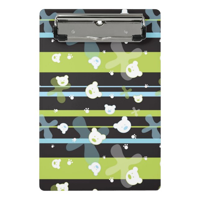 Niedliches Muster mit wenigen Bären Mini Klemmbrett (Vorderseite)