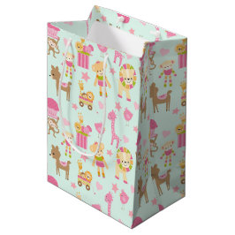Niedliches Muster mit Whimsical Animals & Toys Mittlere Geschenktüte