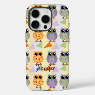 Niedliches Muster Owls Case-Mate iPhone 16 Fall Pro Hülle