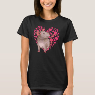 Niedliches Nagetier Ratte Tier Haustierbesitzer He T-Shirt