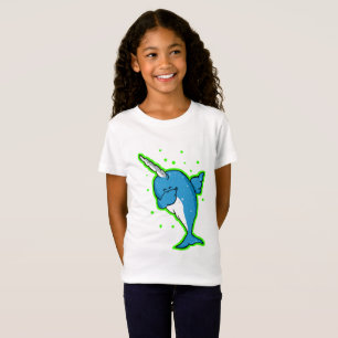 Niedliches Narwhal-Dabing T-Shirt