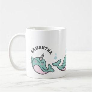 Niedliches Narwhal Kaffeetasse