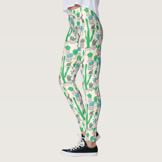 Niedliches Naturblumenmuster Leggings (Links)