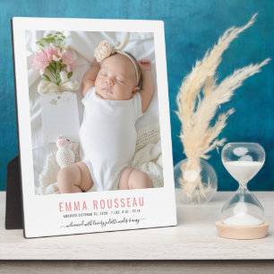 Niedliches neues Baby-Foto Fotoplatte