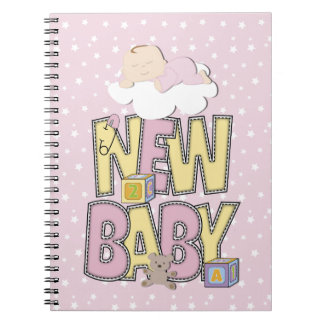 Niedliches neues Baby Girl iPad Notebook Notizblock
