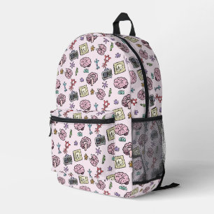 Niedliches neurowissenschaftliches Muster Bedruckter Rucksack