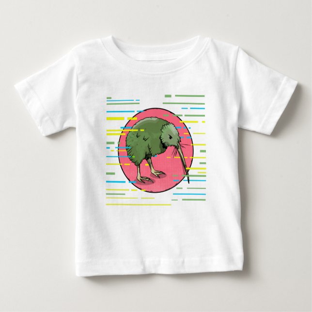 Niedliches Neuseeland Kiwi Baby T-shirt (Vorderseite)