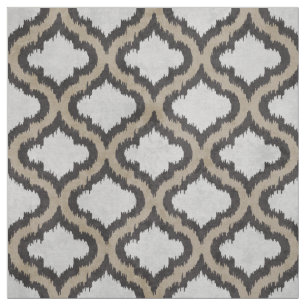 Niedliches, neutrales, beige-graues marokkanisches stoff