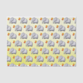 Niedliches neutrales Herz steigt Seidenpapier