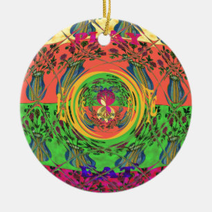 Niedliches Nice & Love floral Motiv Art Print Desi Keramikornament