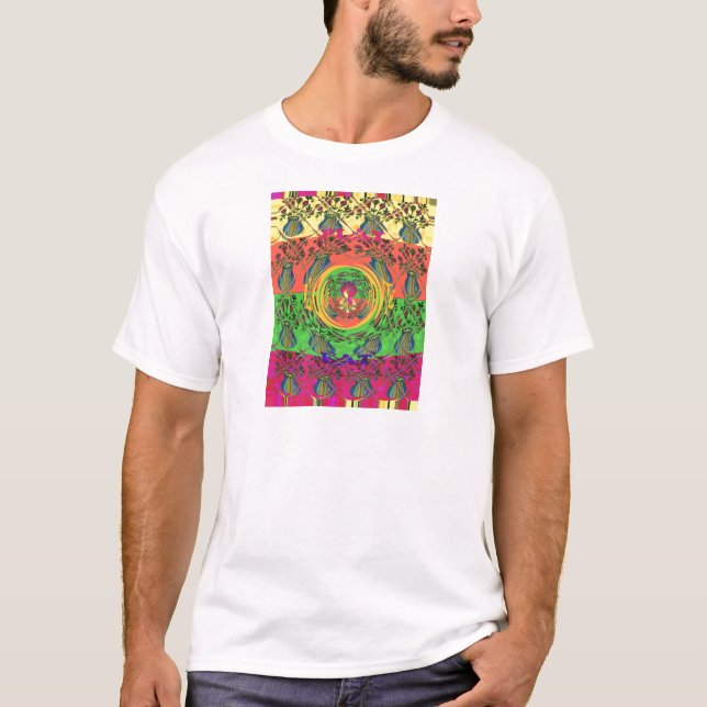 Niedliches Nice & Love floral Motiv Art Print Desi T-Shirt (Vorderseite)