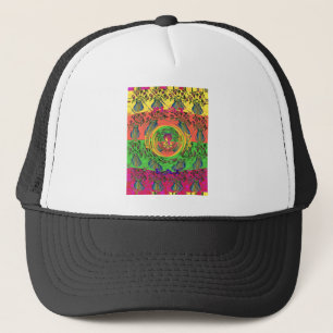 Niedliches Nice & Love floral Motiv Art Print Desi Truckerkappe