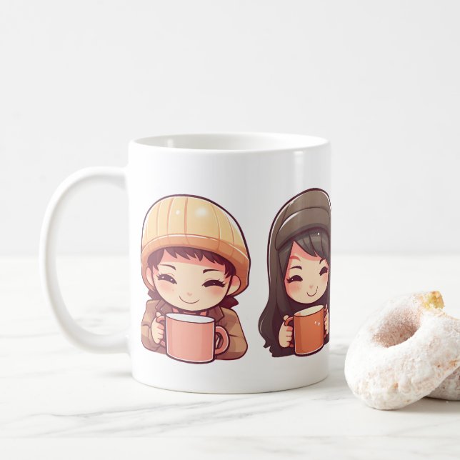 Niedliches Niedliches Niedlich Kaffeetasse (Mit Donut)