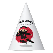 Niedliches Ninja Warrior Black & Red Kindergeburts