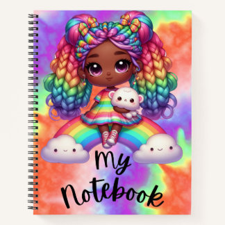 Niedliches Notebook / farbiges Rainbow-Notebook Notizbuch