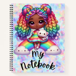 Niedliches Notebook / farbiges Rainbow-Notebook Notizbuch