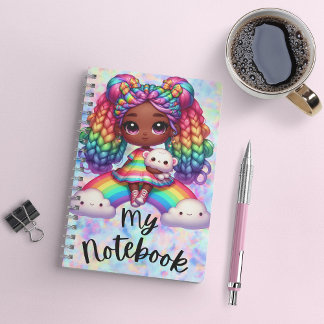 Niedliches Notebook / farbiges Rainbow-Notebook Notizbuch
