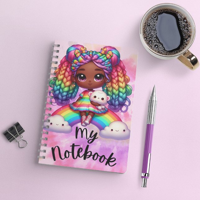 Niedliches Notebook / farbiges Rainbow-Notebook Notizbuch (Von Creator hochgeladen)