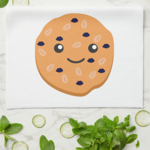 Niedliches Oatmehl Raisin Cookie Handtuch