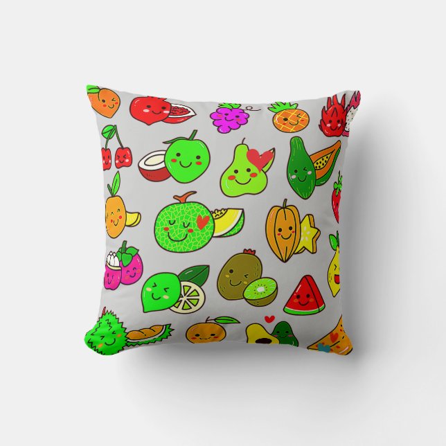 Niedliches Obst! Kissen (Vorderseite)