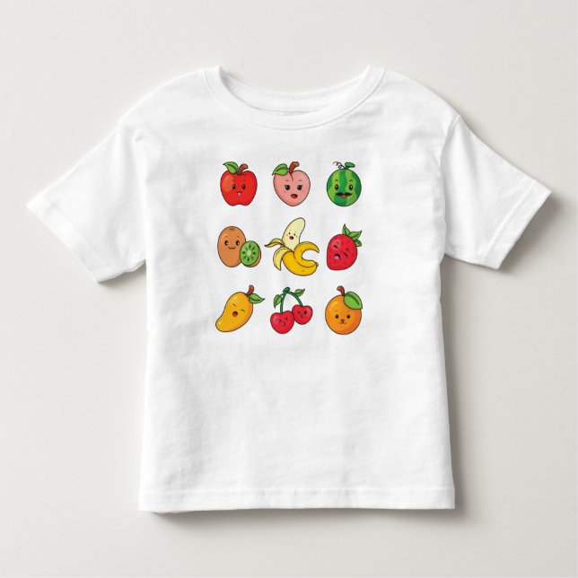 Niedliches Obst Kleinkind T-shirt (Vorderseite)