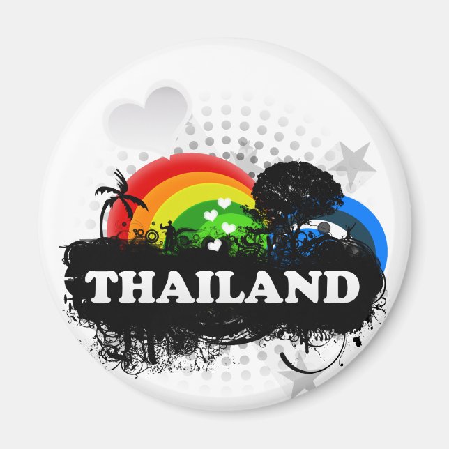 Niedliches Obst Thailand Magnet (Vorne)