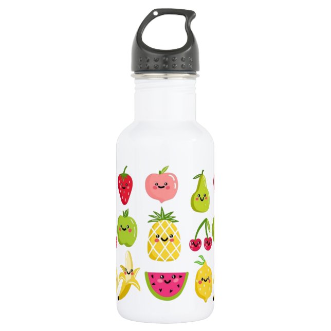 Niedliches Obst Wasserflasche (Vorderseite)